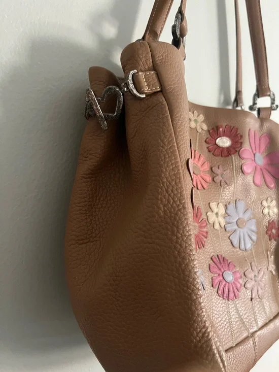 Brighton Casablanca Volare in Floral tan shoulder purse - Picture 3 of 8
